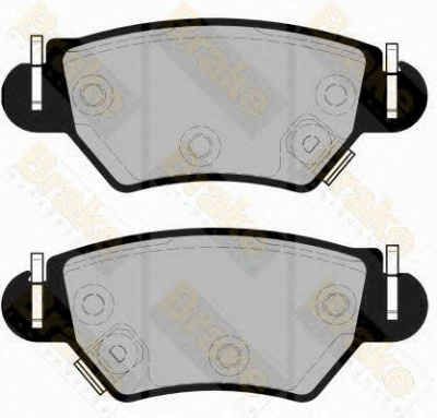 BRAKE ENGINEERING pa1539 -  Комплект тормозных колодок, дисковый тормоз